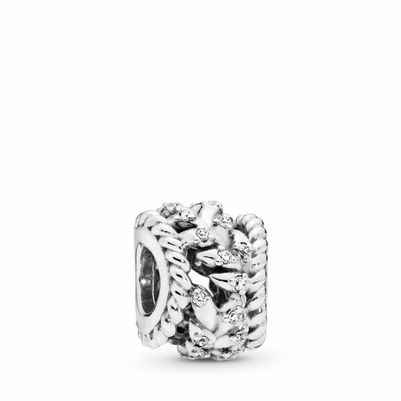 Talismane Pandora Dazzling Grain Swirls Argint (CJxzQAkS)